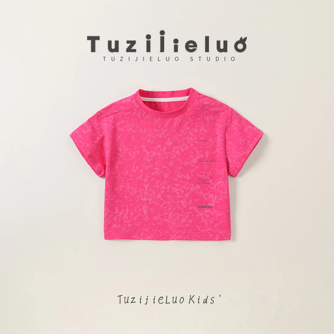 【夏季青货】童装女童休闲夏季印花t圆领小童半袖宝宝