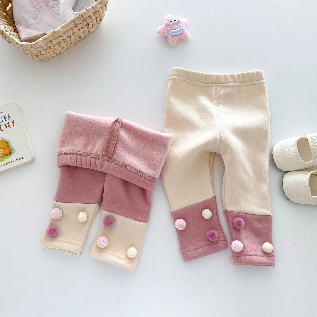 女童薄款洋气打底裤0-5岁秋季韩国童装女宝宝不倒绒裤子儿童秋装