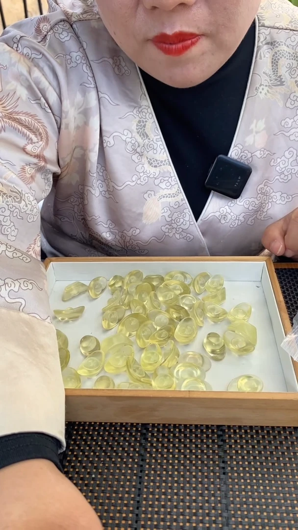 【闪购商品】黄晶元宝未镶嵌黄晶元宝D245多样性发一3-3.2