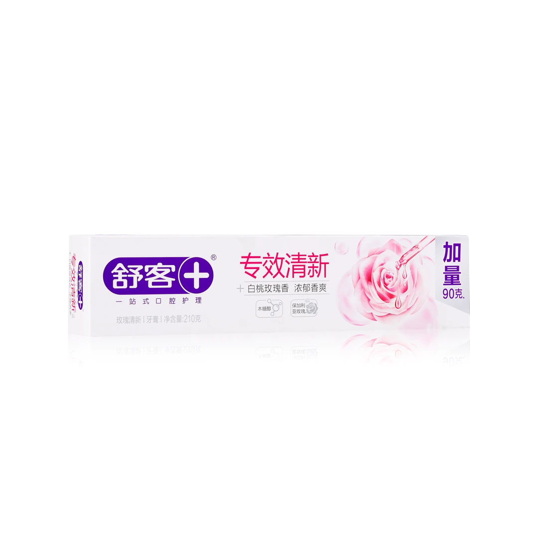 舒客玫瑰专效清新牙膏210g