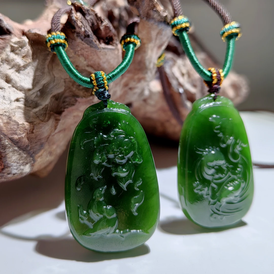 非金属布艺项链  花开富贵  锦鲤跃龙门 俄  菠菜  辣绿  吊坠