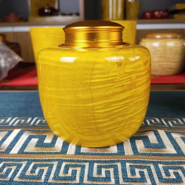 三匠红木 金丝楠木茶叶罐  sj004