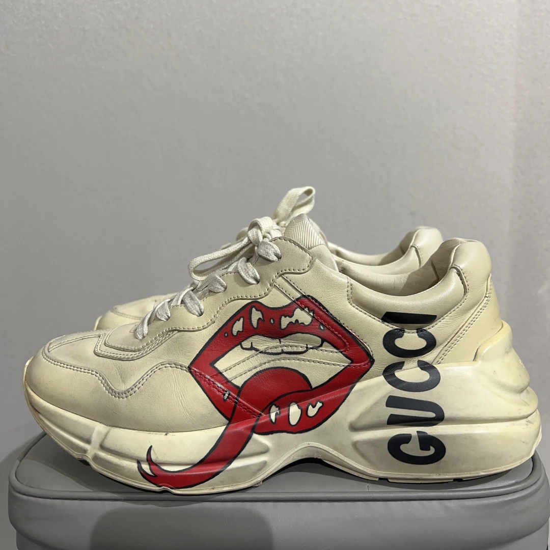 gucci烈焰红唇老爹鞋/40码/已洗护鉴定/售价2080