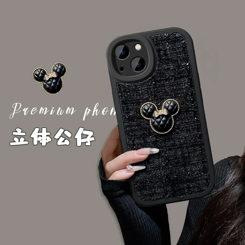 小香风编织苹果/华为/vivo/oppo/小米公仔轻奢ins风全包手机壳女