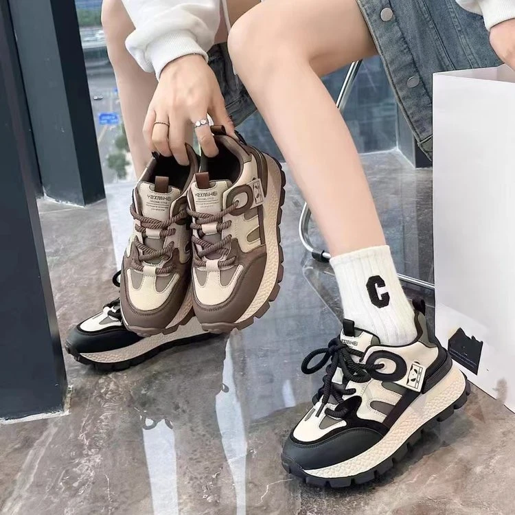 阿甘鞋女2023新款秋季爆款鞋子厚底百搭软底女鞋冬运动休闲老爹鞋