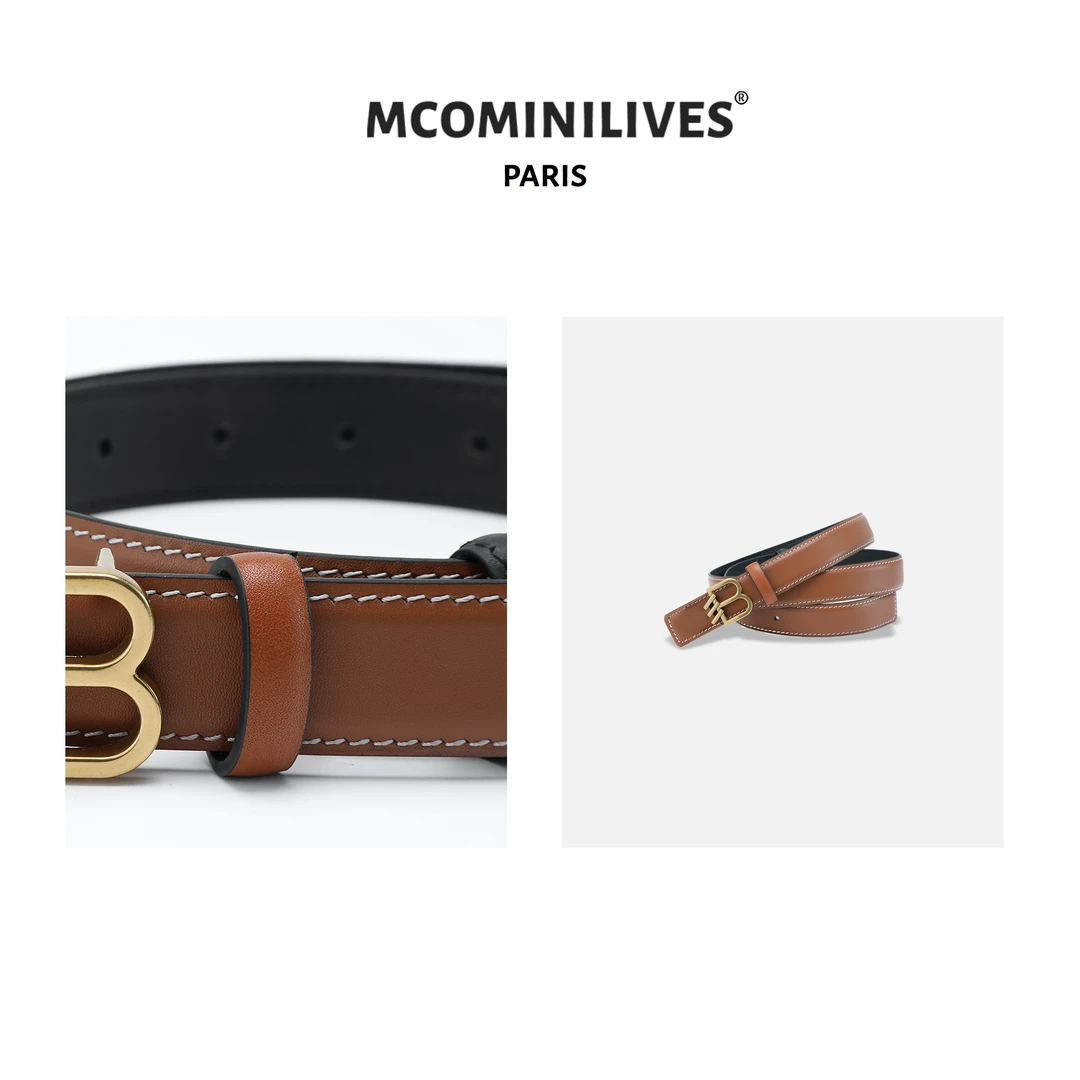 COCO SALOME【白富美】真皮2025新款优雅休闲百搭显瘦配饰女士腰带