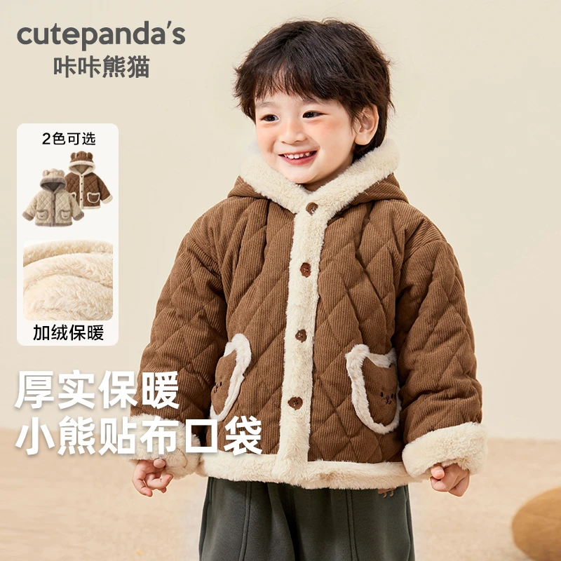 【现货】婴儿衣服连帽棉服外套冬装秋冬棉衣棉袄宝宝保暖上衣Y9311