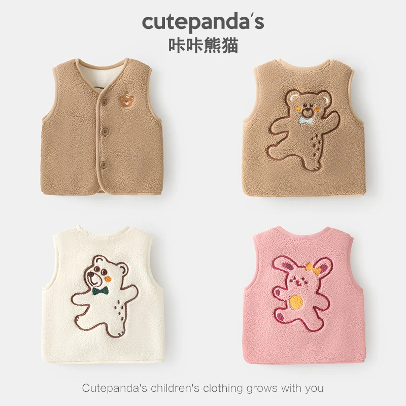 【清仓】婴儿衣服奥粒绒马甲背心冬装秋冬宝宝儿童加绒马夹潮Y9022