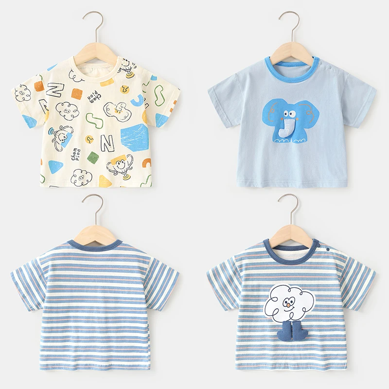 【现货】婴儿衣服休闲短袖T恤夏装宝宝儿童小童夏季童装男童Y8551