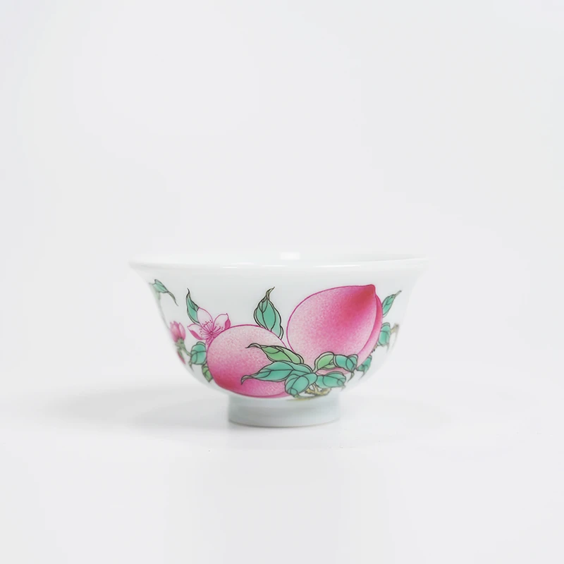 【墨舍名窑】徐窑三桃压手杯（xuyao277）