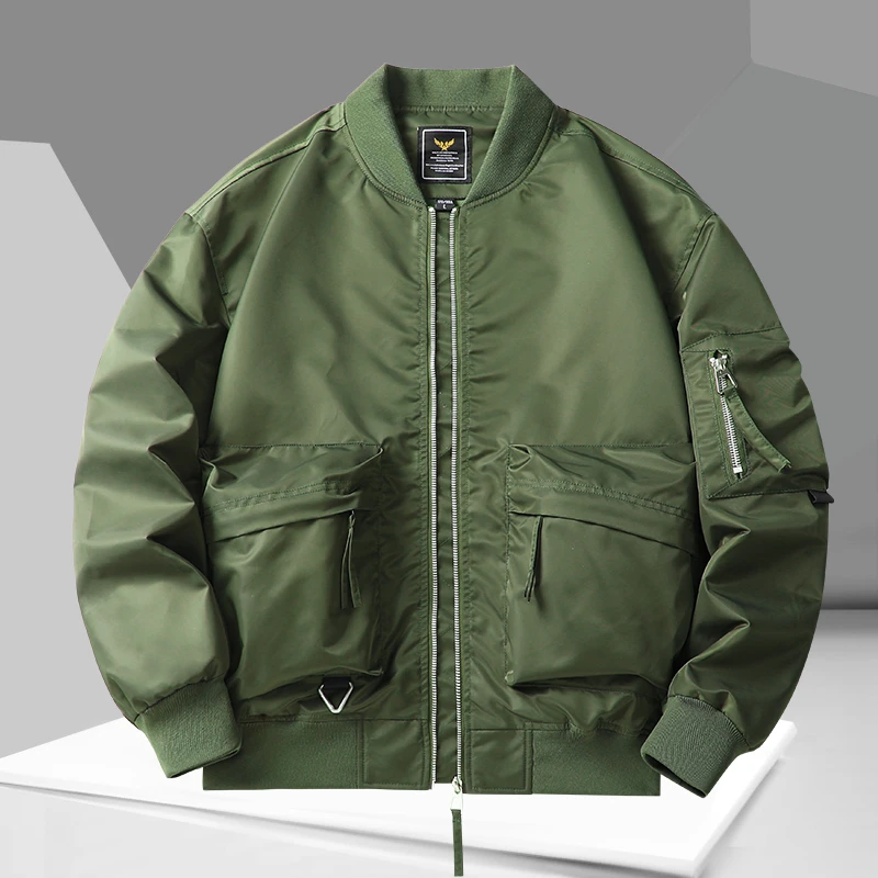 男装2024秋冬季新款飞行员夹克男美式休闲棒球服百搭宽松上衣外套