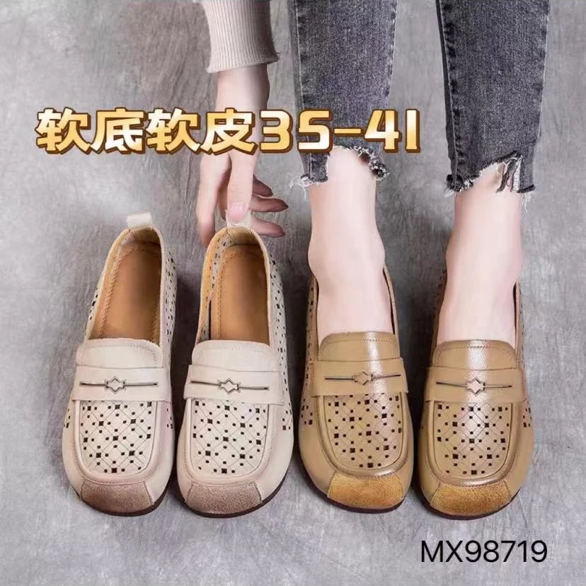 王姐专属-2024夏季新品软底镂空一脚蹬单鞋【MXMN-98719】
