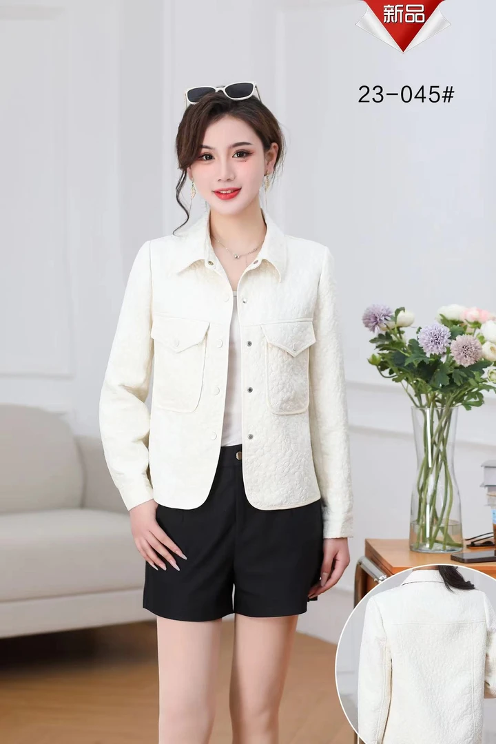 王姐专属-2024春季新品时尚百搭纯色外套【龙威鑫韵-045】