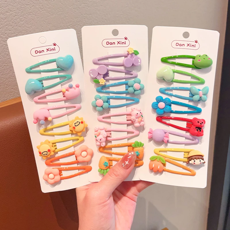 儿童彩色可爱卡通发夹bb夹女童前额刘海侧边夹碎发卡女孩甜美头饰