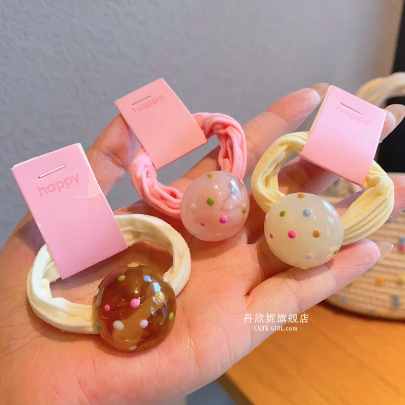 儿童高弹力可爱发绳小女孩扎头发耐用头绳女童宝宝不伤发发圈