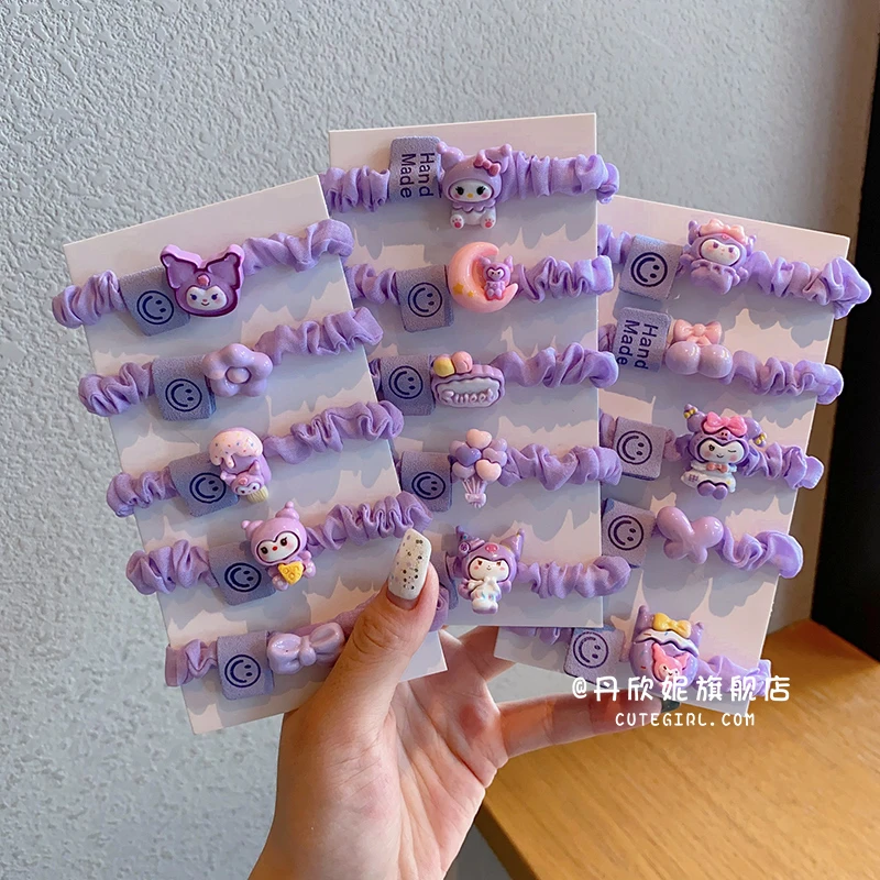 儿童发圈可爱库洛米头绳发饰女童扎丸子头马尾发绳饰品高弹力发圈