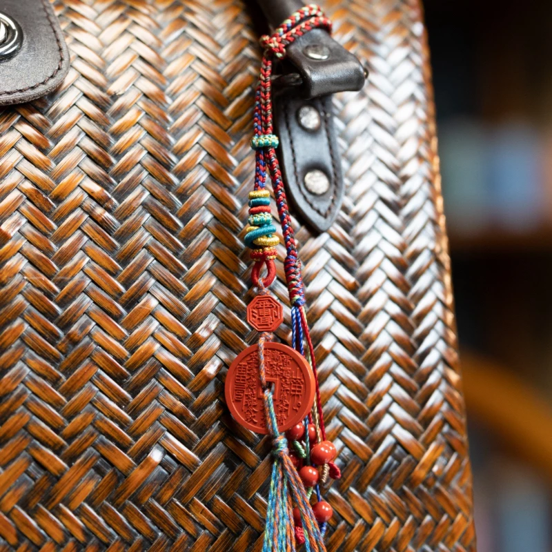 泽老师原创设计全手工编制《锦绣福运》款车挂