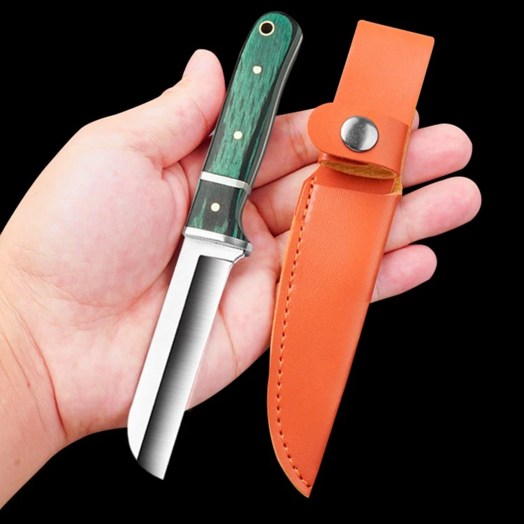 【新疆包邮】圆头户外水果家用刀具便携小刀野营锋利露营多功能剔骨
