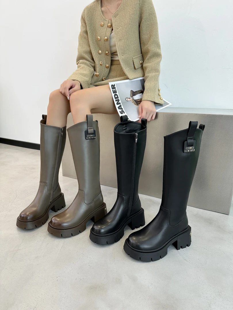 姚姚严选2023新款长筒百搭高靴23910-3