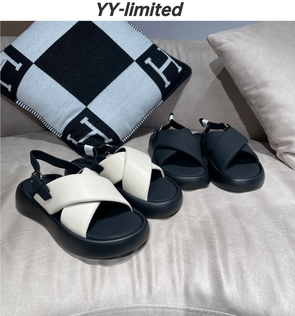 姚姚严选2024时尚百搭夏季外穿厚底凉鞋83-006