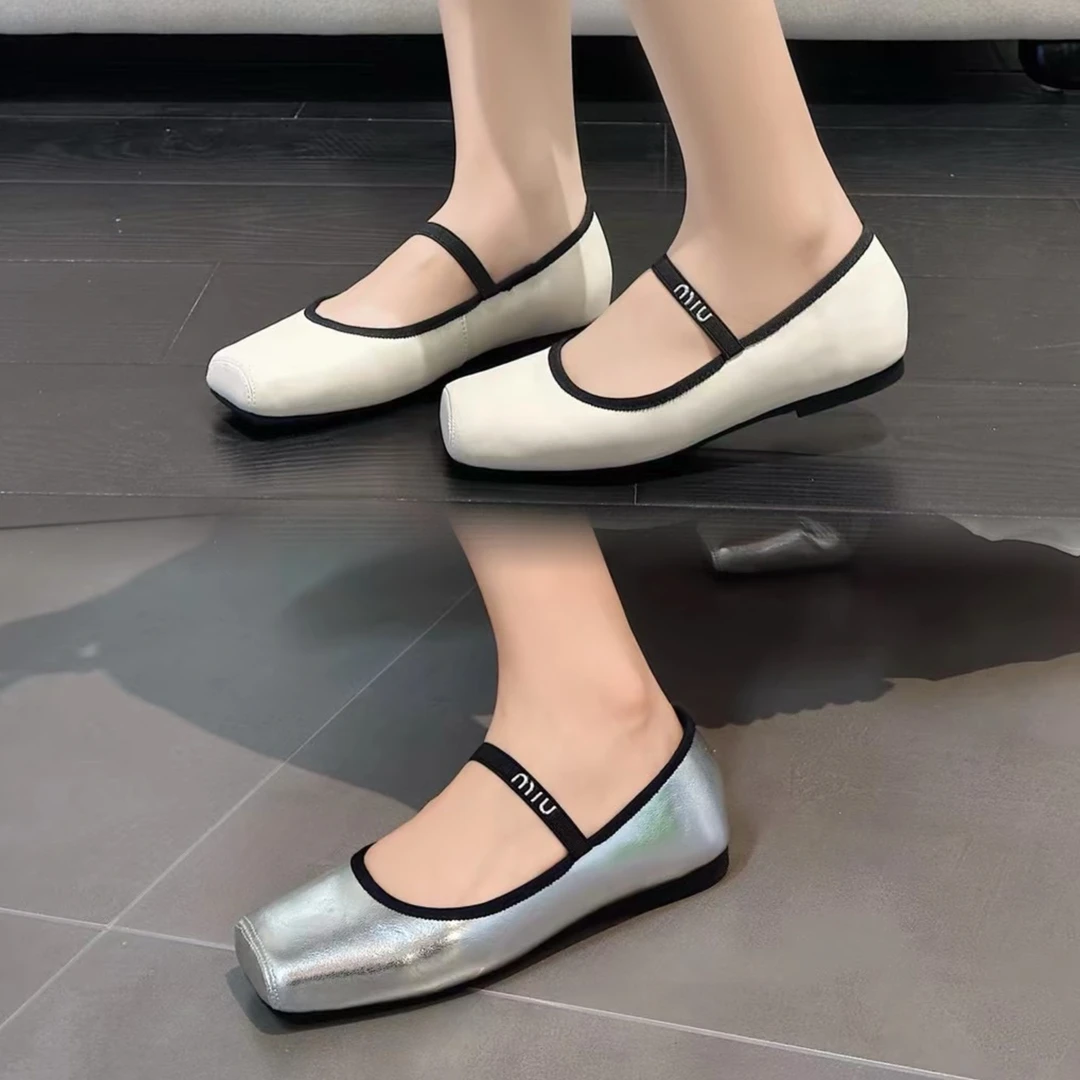姚姚严选2024夏季新款平底时尚圆头包头单鞋2277