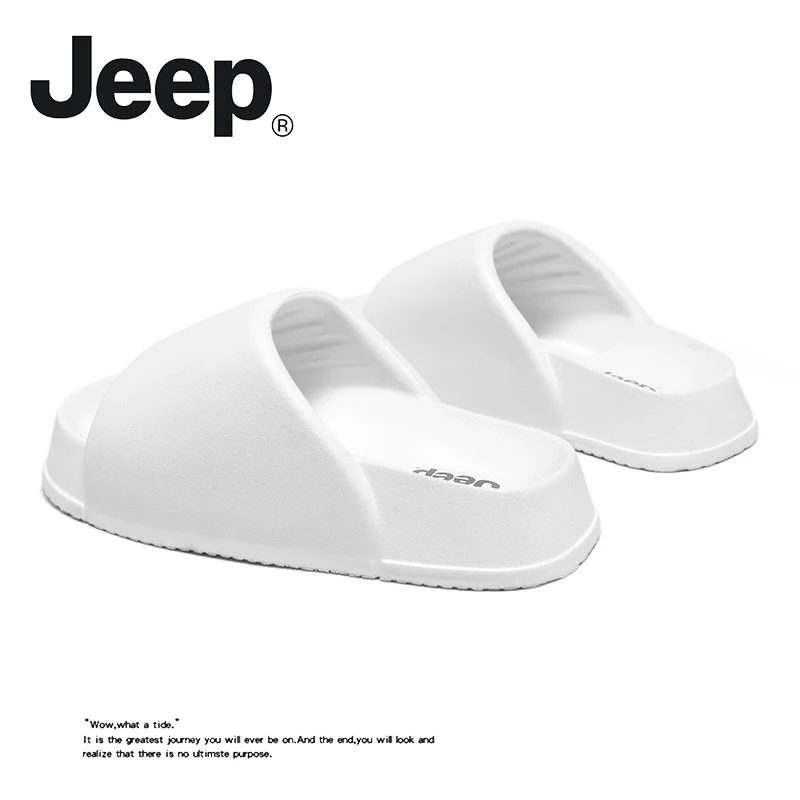 JEEP/吉普拖鞋男士夏外穿踩屎感运动凉拖男款防滑情侣增高凉拖鞋
