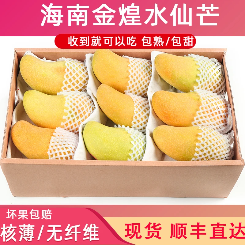 【胡鲜森】海南水仙金煌芒水果新鲜芒果应季当季批发大芒果