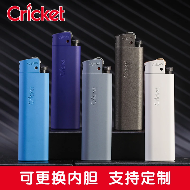 cricket草蜢一次性打火机砂轮金属壳火石广告定制订做印字