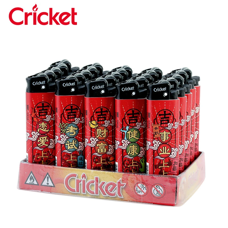 Cricket草蜢进口一次性砂轮打火机磨上上签广告定制定做印字