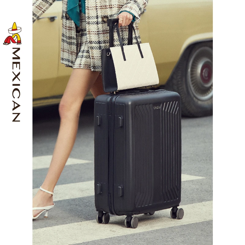 稻草人行李箱男生20寸小型密码箱24寸登机女旅行拉杆箱学生万向轮