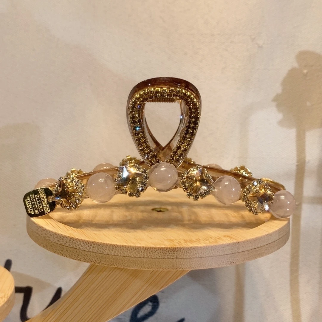 新款发饰2024韩版十一公分气质轻奢时尚百搭优雅重工精致大抓夹