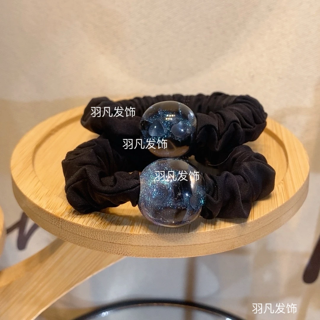 YF2290韩版发饰冬季新款两条装气质百搭简约高弹力ins海洋球头绳