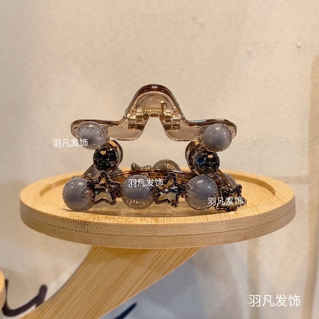 新款发饰2024韩版6公分五角星气质轻奢时尚精致简约头饰抓夹