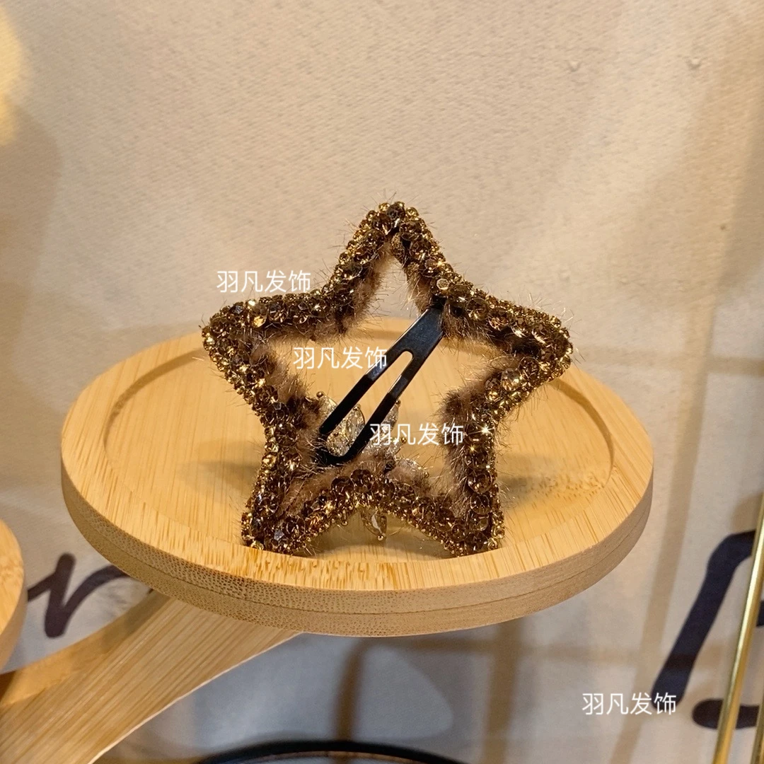 YF2246韩版发饰秋冬新款气质轻奢时尚百搭头饰韩系五角星掰掰夹
