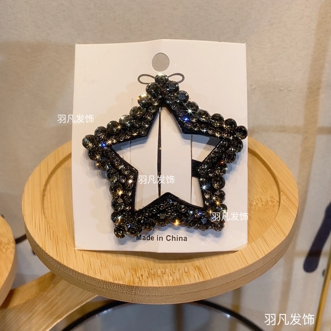 YF2050  韩版发饰新款五角星气质轻奢时尚百搭碎发BB夹