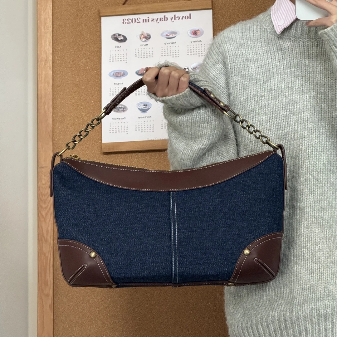 一张同学时尚百搭潮流休闲通勤手提包C2730蓝