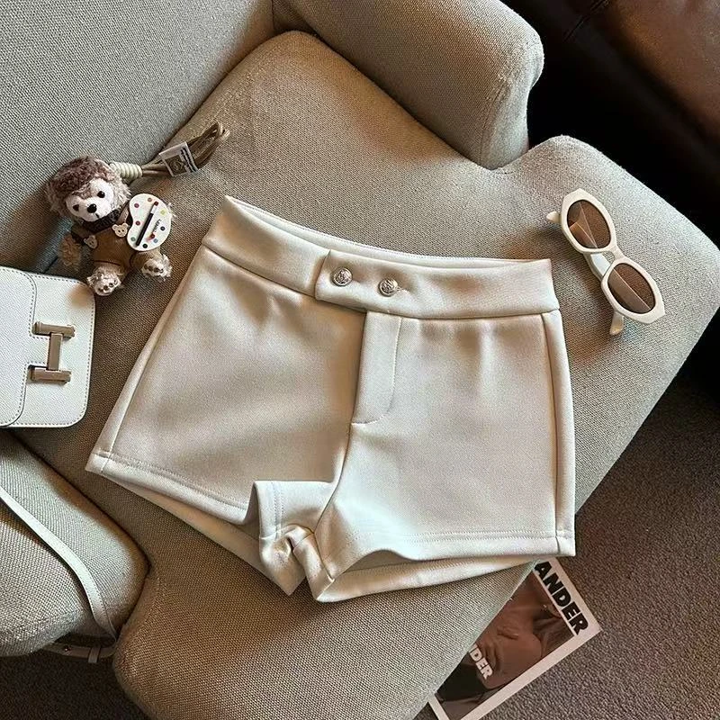 秋冬季高腰辣妹短裤8060