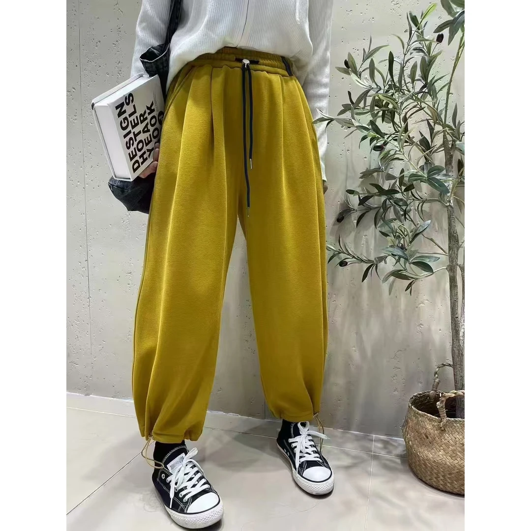 新款束脚抽绳休闲裤6783