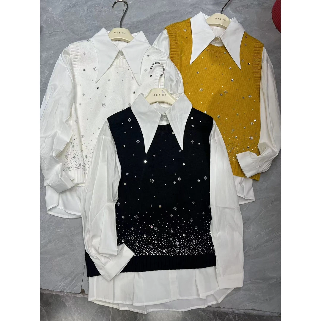 秋冬休闲马甲两件套2509