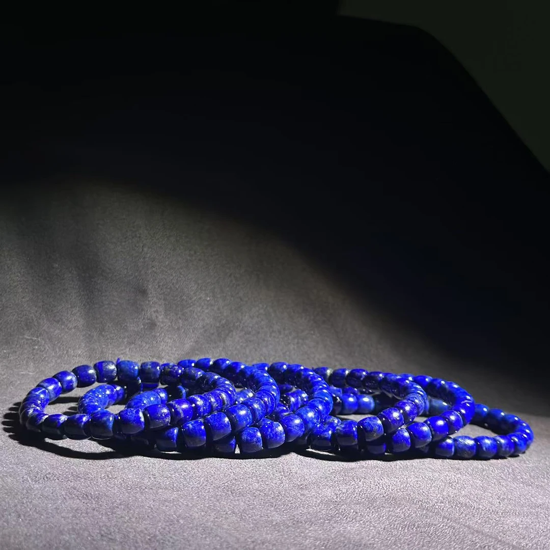 【缪老师严选】YS9151青金石直切老型桶珠手链 多样性发其一