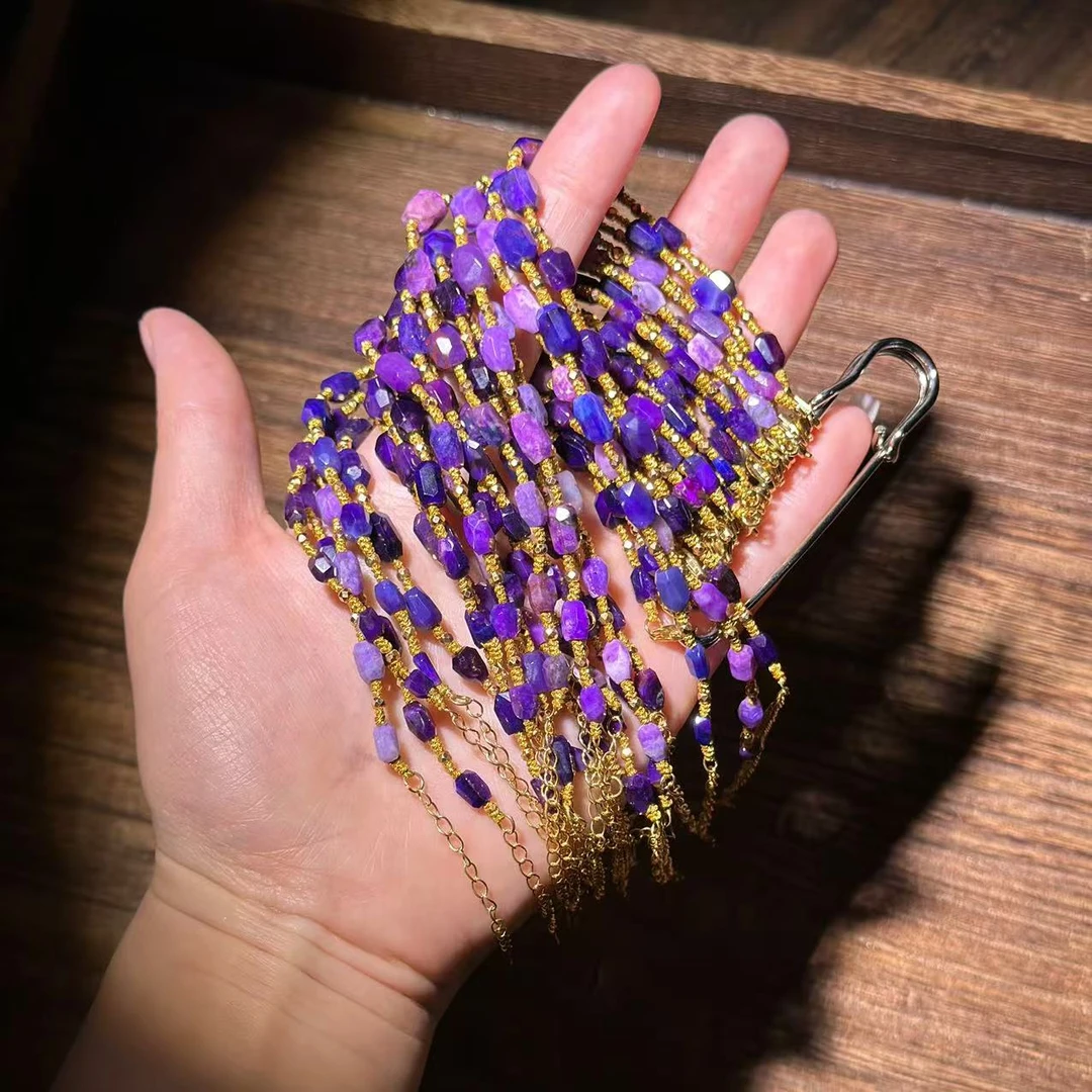 【缪老师严选】YS9617 丝绒紫 舒俱莱刻面手链 多样性发其一