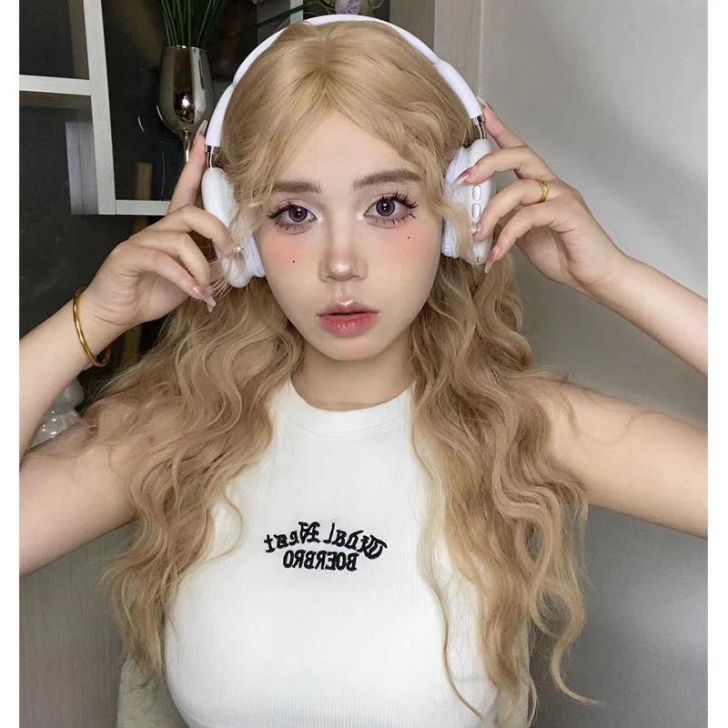 小惜专属-假发女2023网红日常jk羊毛卷Lolita长卷发原宿服帖轻薄