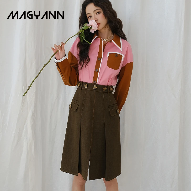 Magyann/昧宴褶裥中裙