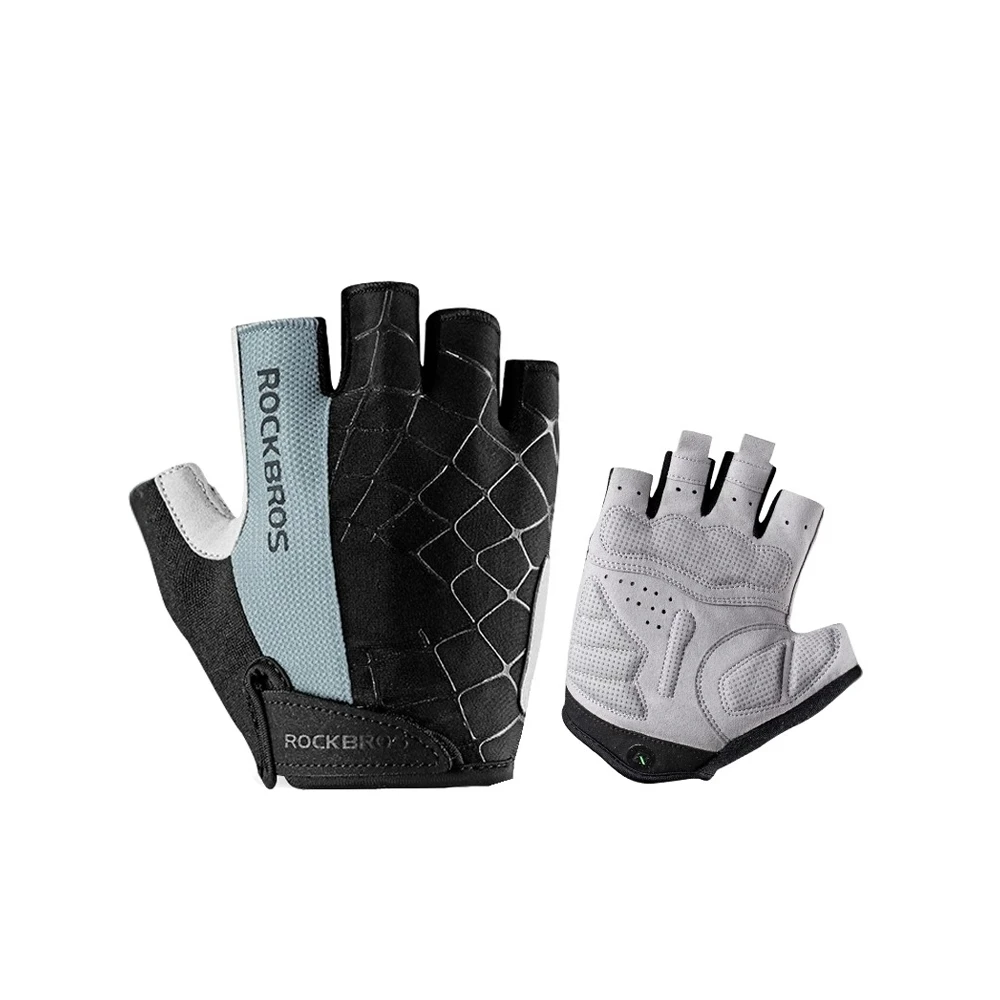 洛克自行车训练手套公路车骑行手套短指夏男户外半指运动装备