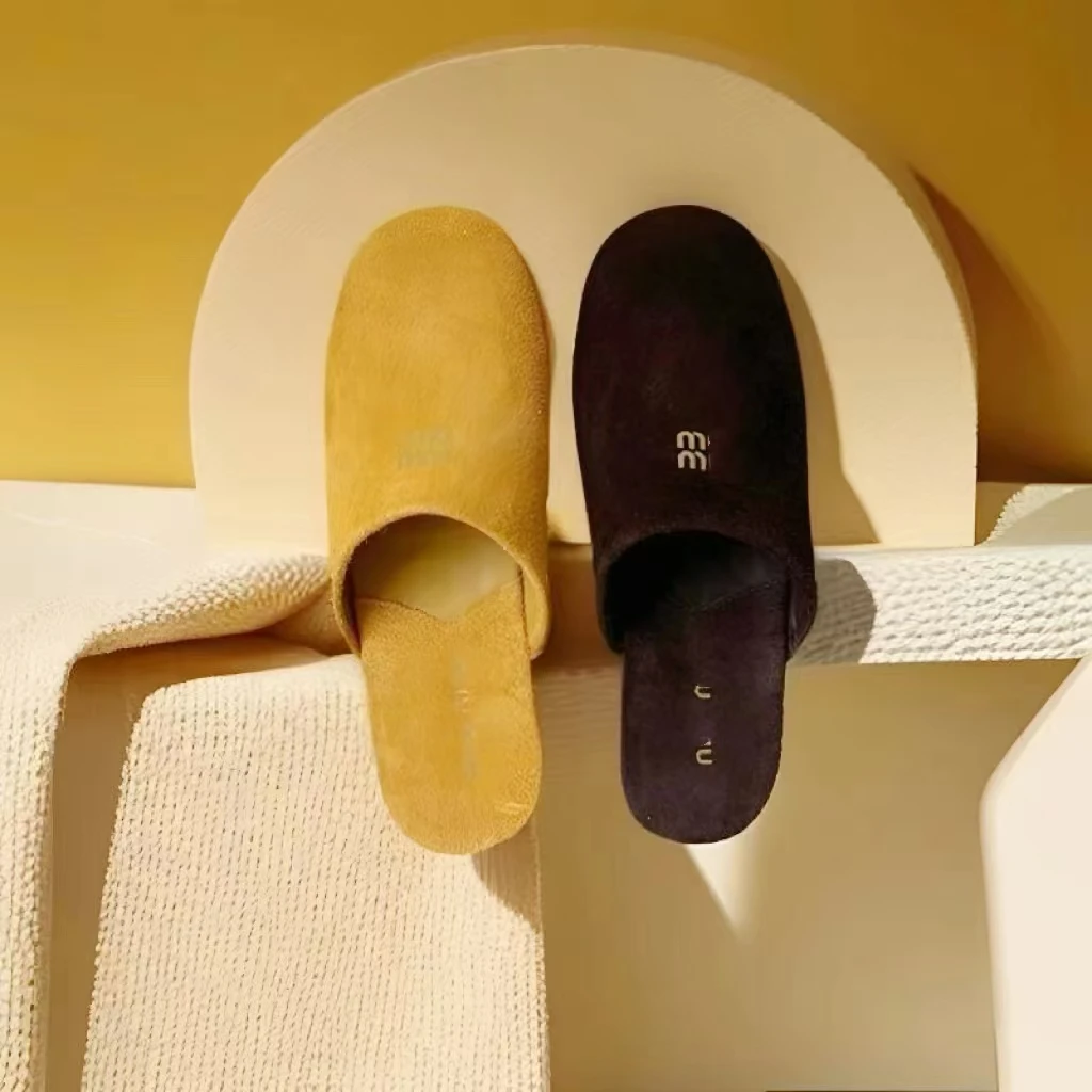 专柜正品201-1优质真皮复古穆勒平底包头半拖鞋外穿法式简约百搭