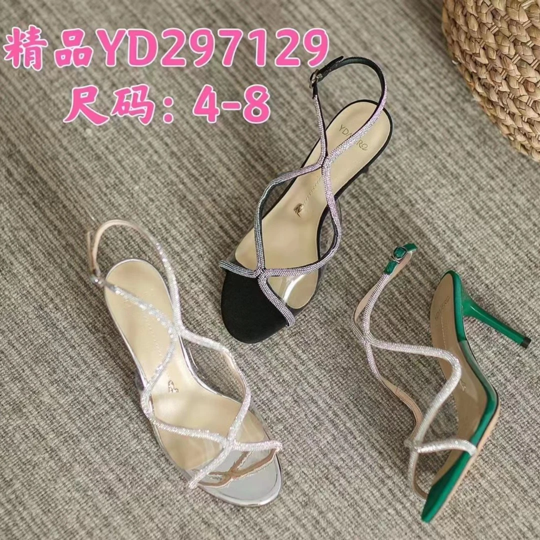 朱朱姐夏季专柜新款一代佳人297129网红凉鞋女细跟罗马绑带仙女风