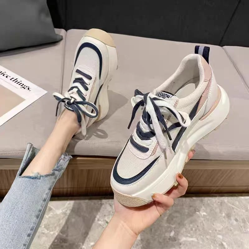 专柜正品762212老爹鞋女潮超火新款松糕厚底运动小众设计感阿甘鞋