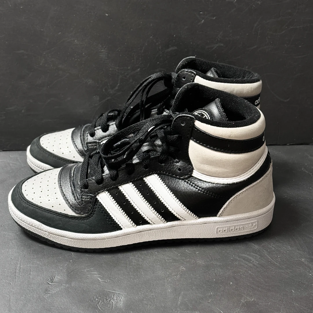 41码/adidas 高帮 黑灰白 板鞋
