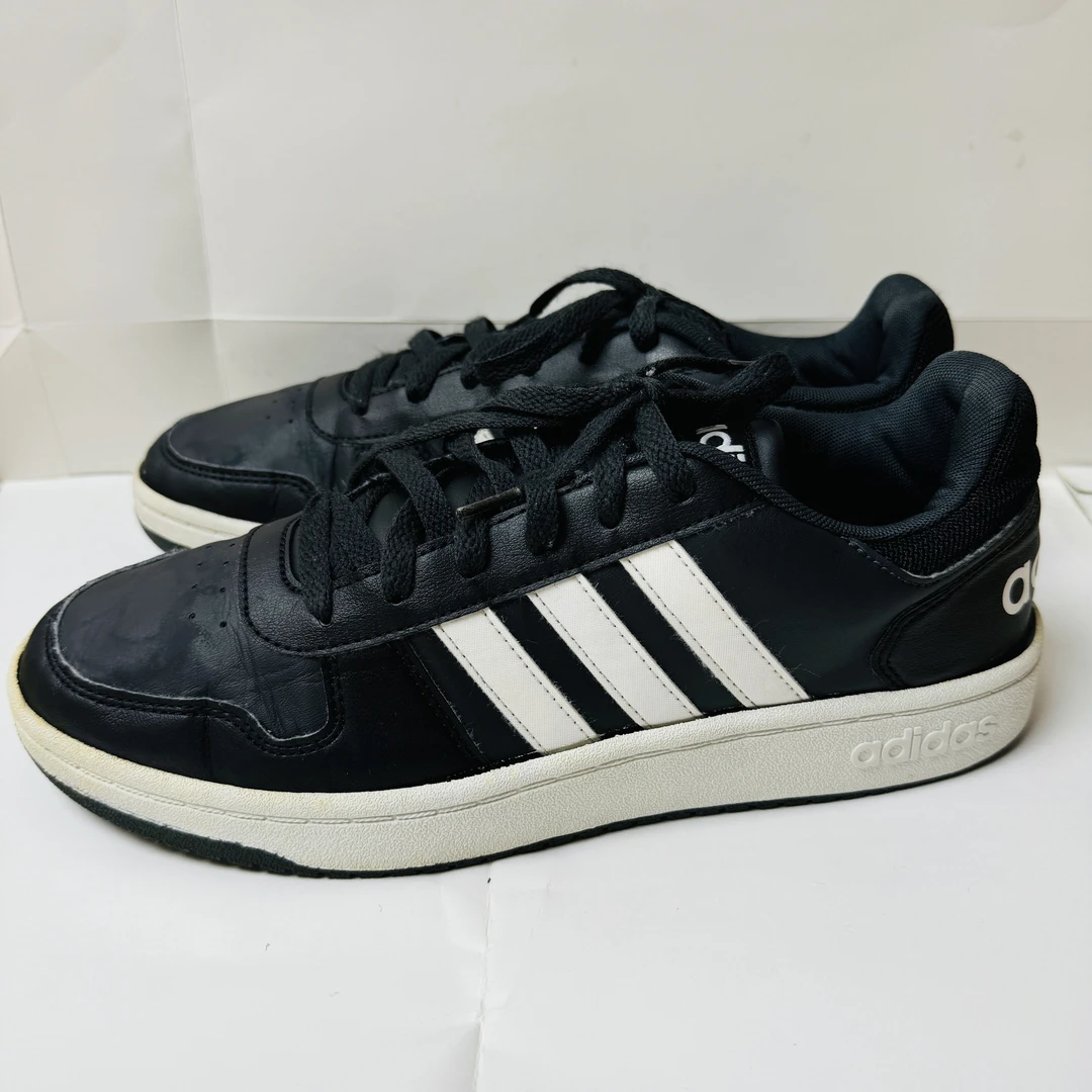 42码/adidas 低帮 黑白 板鞋