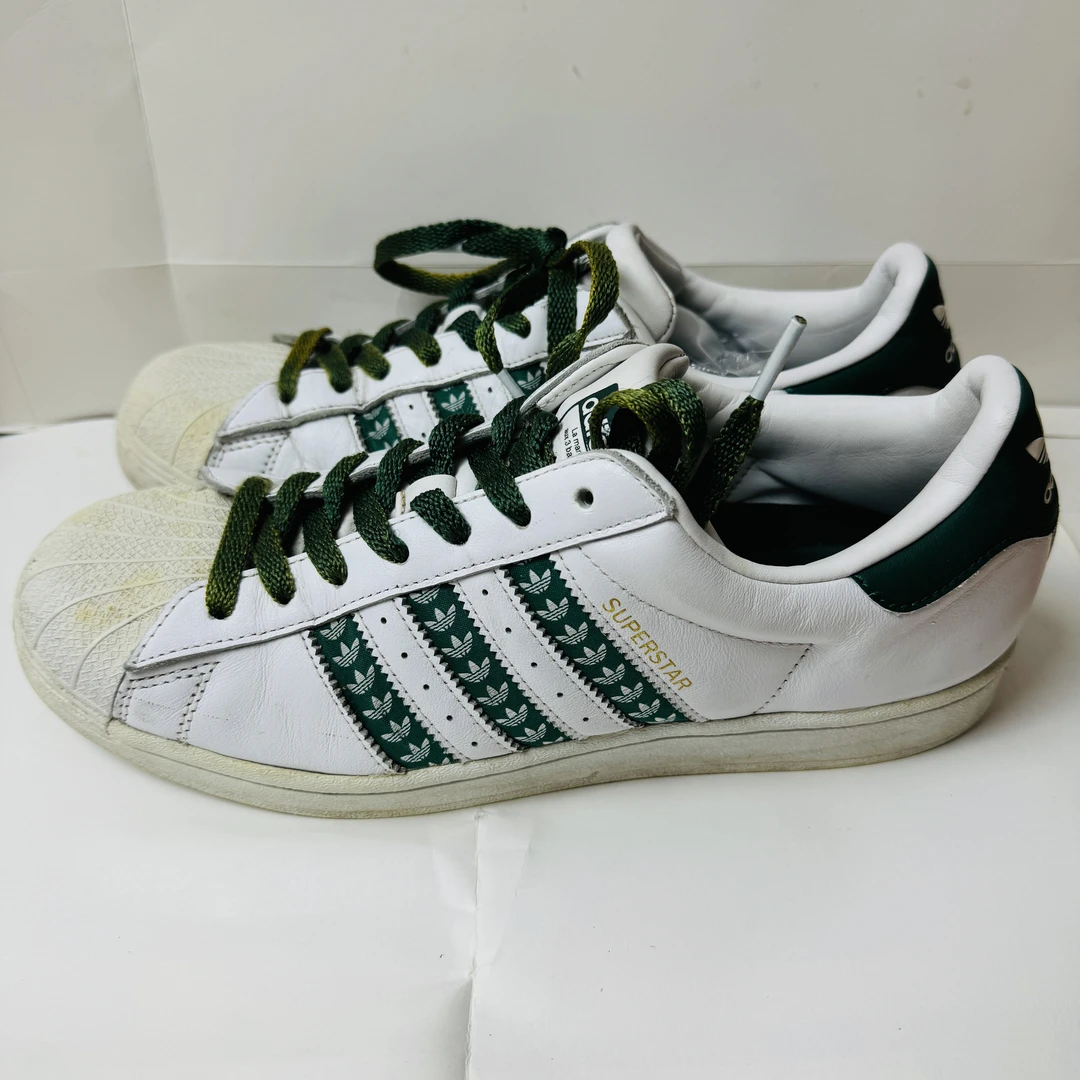 43码/adidas 低帮 绿白 板鞋